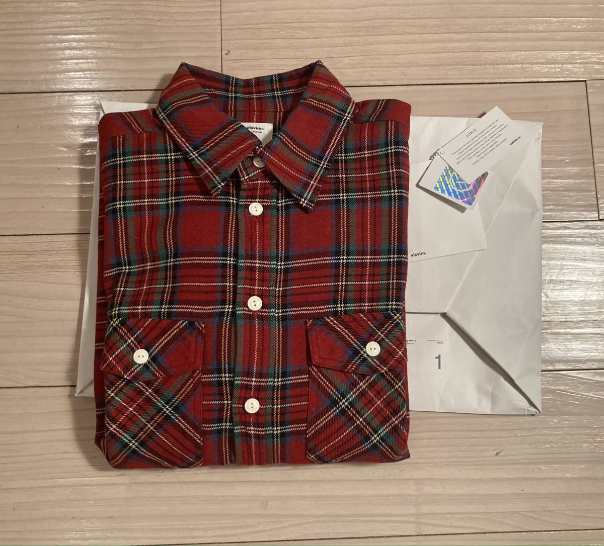 Visvim L⁄S Lumber LUMBER CHECK Check Shirt VISVIM ELK Red – 先染め 