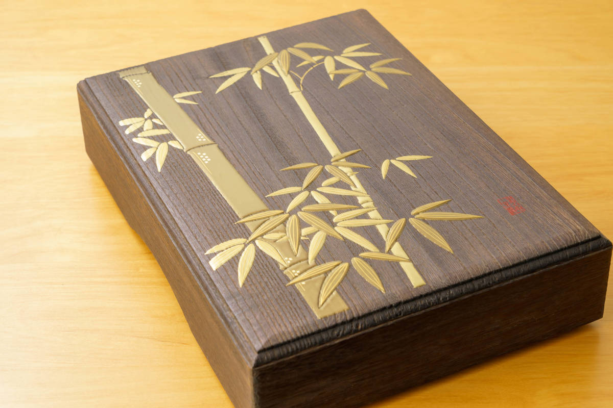 金閣】特上総梨地蒔絵文箱旧家蔵出(MA259)