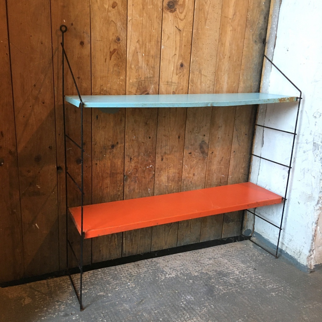 人気セール，品質保証 フランス ヴィンテージ ストリング シェルフ String Shelfメタル飾り棚キャビネットスペースエイジ 古道具ミッドセンチュリー店舗什器(西洋)｜売買されたオークション情報、yahooの商品情報を 西洋