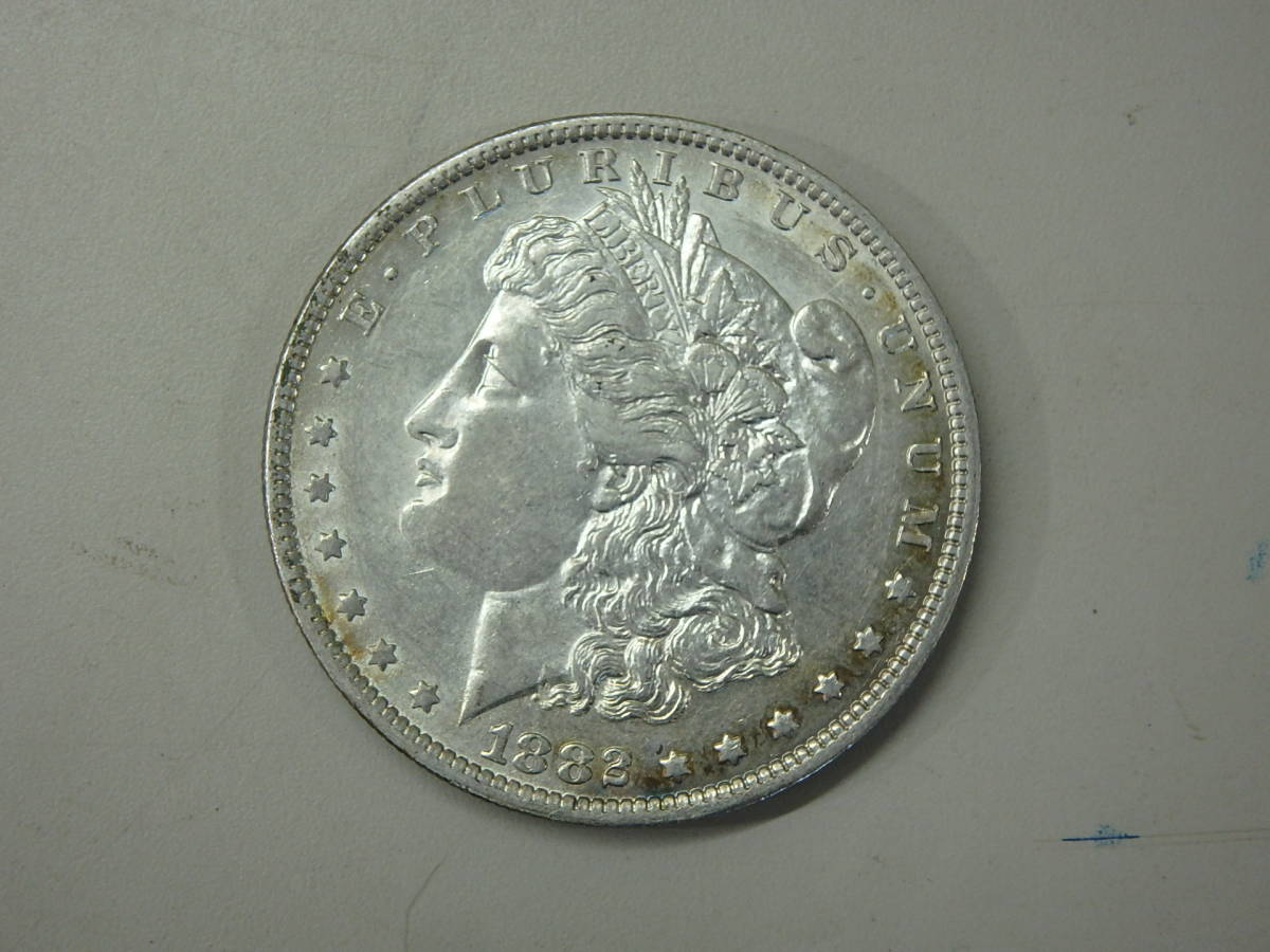 8 アメリカ硬貨 ONE DOLLAR 銀貨 1882年 UNITED STATES OF AMERICA E PLURIBUS UNUM(北