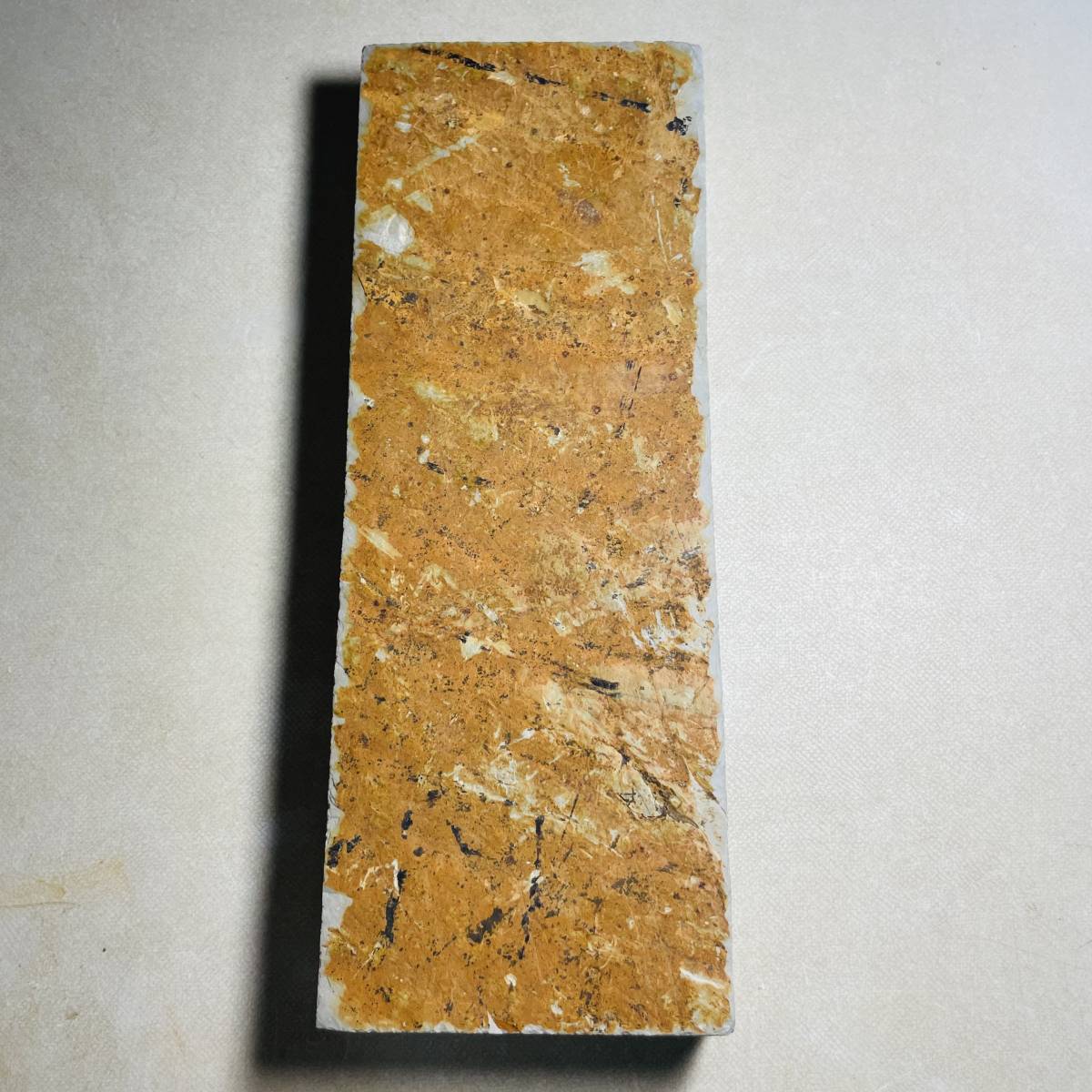 天然砥石　正本山　中山　水浅黄　30切極上　1138ｇ　仕上げ砥石　／　鉋鑿大工道具鋸剃刀包丁京都天然砥石組合 _4