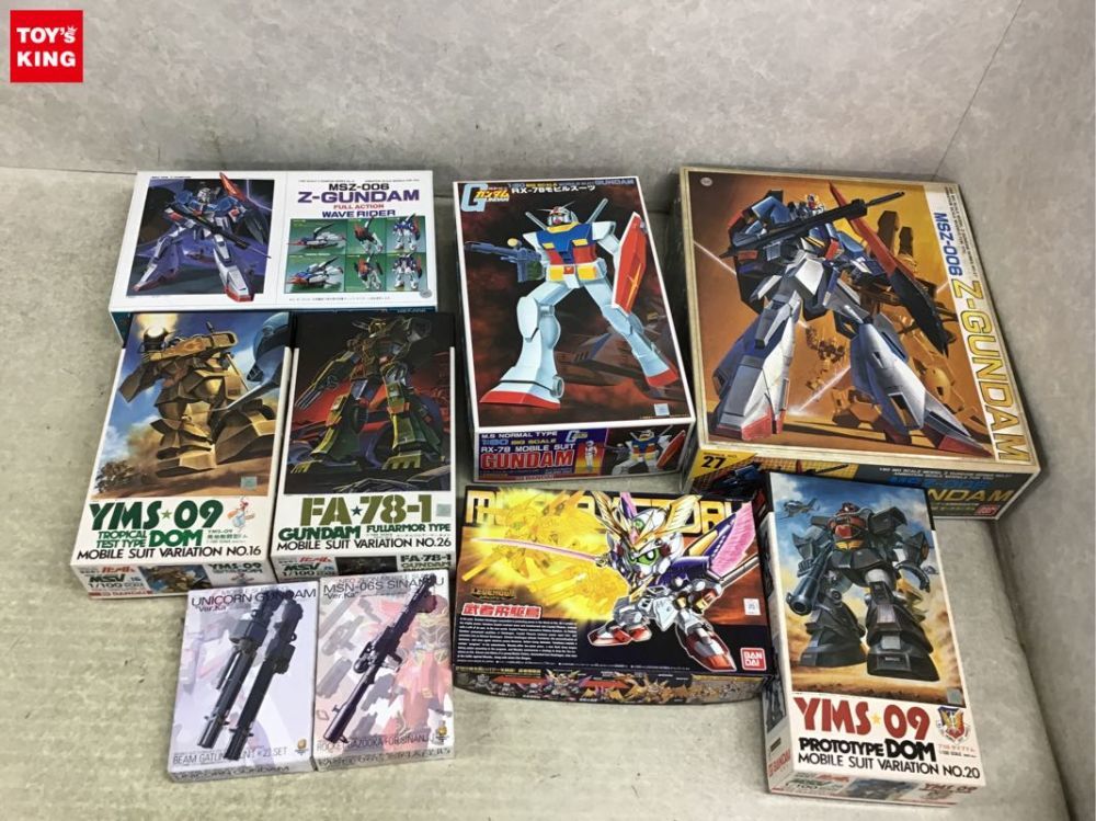 1円～ 同梱不可 ジャンク 1/60等 ゼータガンダム、プロトタイムドム