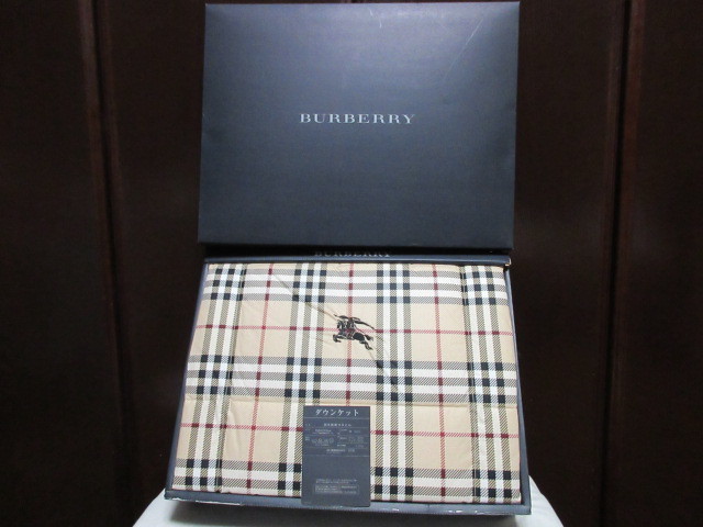 バーバリー ダウンケット羽毛・肌掛布団 西川産業製 未使用箱付