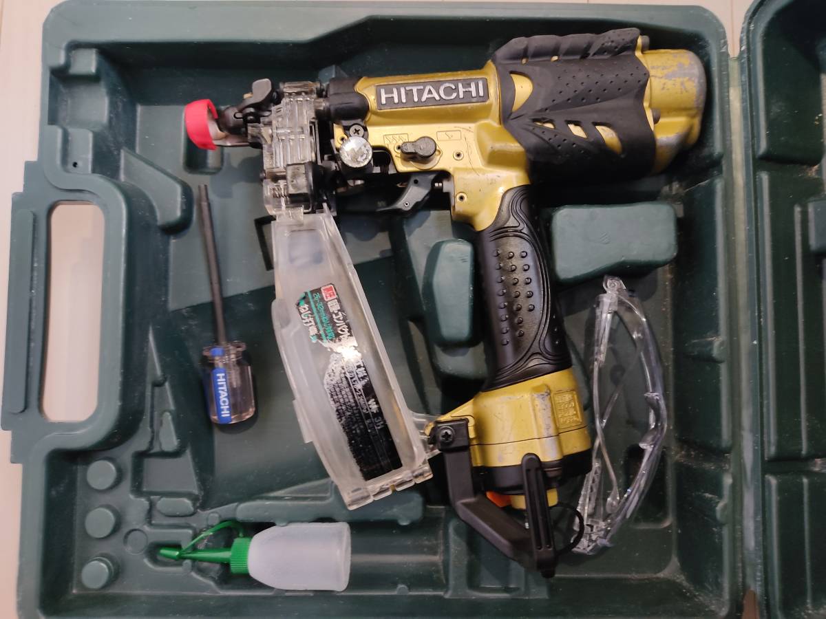 ●○日立　高圧ねじ打ち機　WＦ３Ｈ　ケース付 動作保障　OH済み　即日発送○●