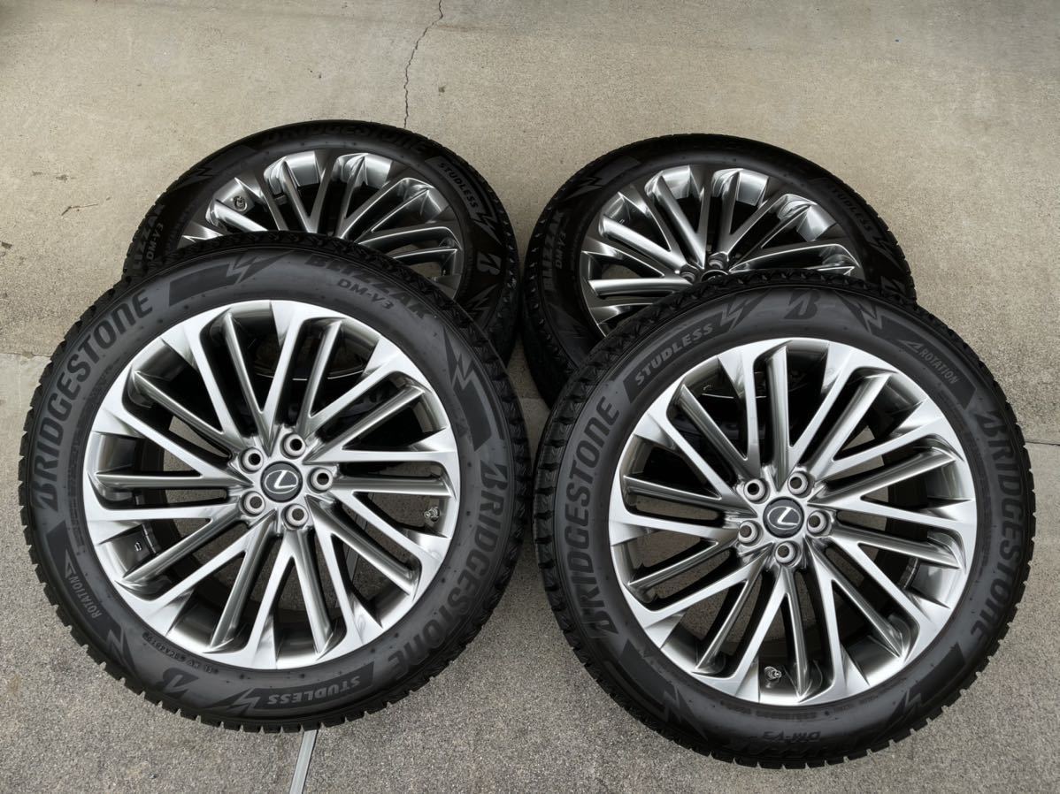 ブリザック DM-V3 4本セット 235/55R20 レクサス RX 純正アルミ