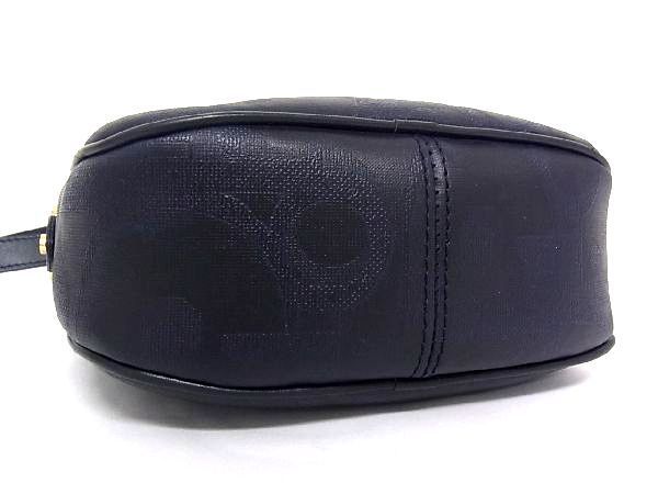 1円 ■美品■ Christian Dior クリスチャンディオール レザー G金具 ショルダーバッグ ポシェット 斜め掛け レディース ブラック系 S0656fN Christian アクセサリー Dior ビジネス ラインストーン クリスチャン・ディオール(か