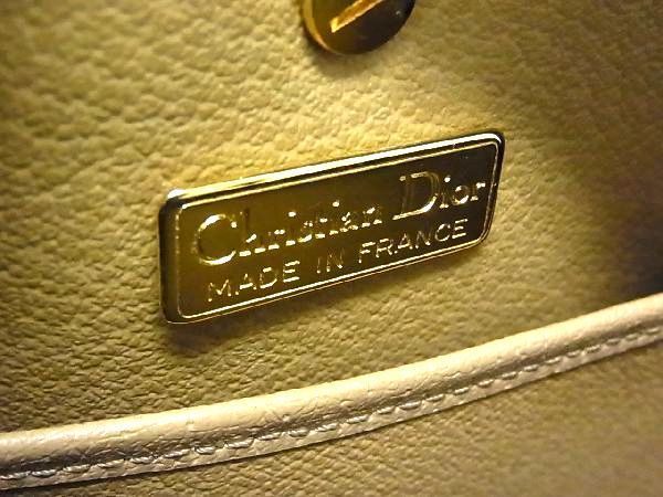 1円 ■美品■ Christian Dior クリスチャンディオール レザー G金具 ショルダーバッグ ポシェット 斜め掛け レディース ブラック系 S0656fN Christian アクセサリー Dior ビジネス ラインストーン クリスチャン・ディオール(か