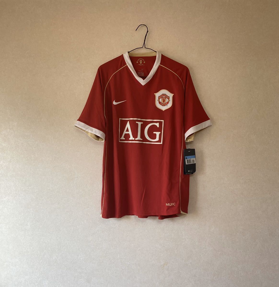 2006-07　マンチェスターユナイテッド　ホーム　1st　半袖　ユニフォーム　正規品　タグ付き　未使用品　マンU　ビンテージ