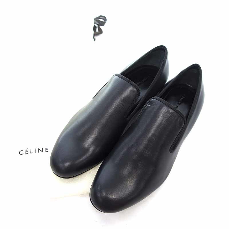 【HOT，高品質】 期間限定 セリーヌ/CELINE レザー スリッポン シューズ レディース35.5 ブラック系(22.5cm)｜売買されたオークション情報、yahooの商品情報をアーカイブ公開 - オークファン 22.5cm