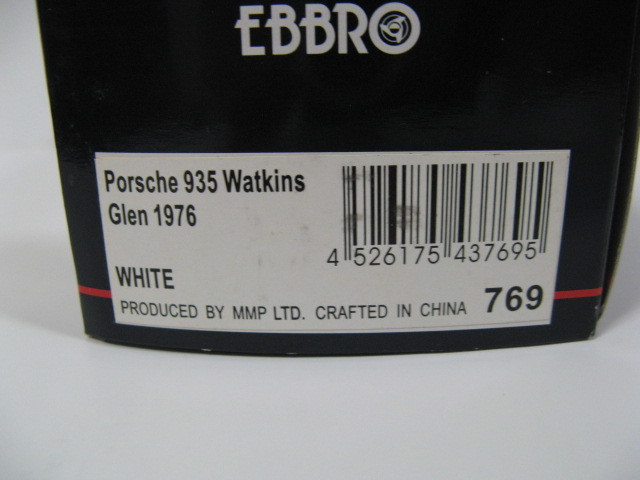 1&frasl;43 エブロ 0 1 Watkins ポルシェ Glen EBBRO Porsche 2 ポルシェ935 NO4 1⁄43 #4 - 3