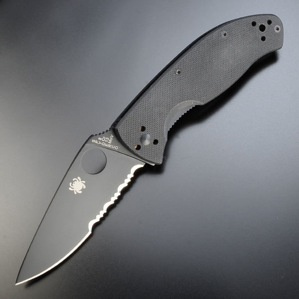 SPYDERCO 折りたたみナイフ C122GBBK テネイシャス 半波 Spyderco 折り畳みナイフ フォルダー フォールディングナイフ