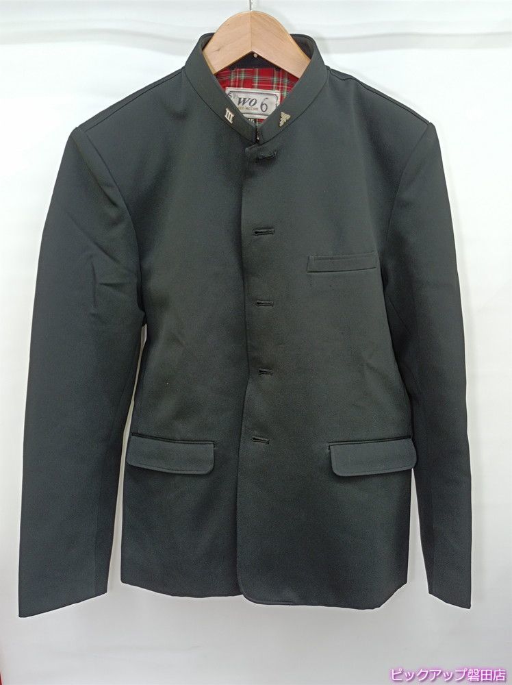 得価，お買い得 変形学生服 Van Jet セミ短ラン ブラック サイズ15 裏地赤系チェック柄 WO6 制服 学ラン 3104/磐田店(学生服)｜売買されたオークション情報、yahooの商品情報をアーカイブ公開 - オークファン 学生服