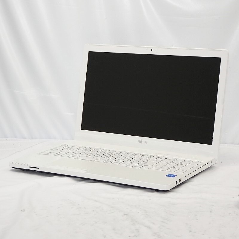 1円～FUJITSU LIFEBOOK AH42/X Celeron 3205U 1.5GHz/4GB/1000GB/DVDRW/15インチ/OS無/動作未確認/破損あり【栃木出荷】