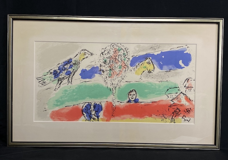 N857】1円スタート オリジナルリトグラフ Marc・Chagall/マルク