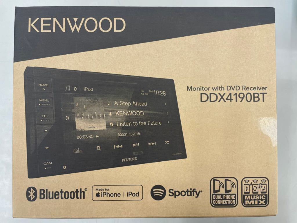 【新品　販売証明書有り　送料無料】DDX4190BT ケンウッド DVD Bluetooth マルチメディアオーディオ