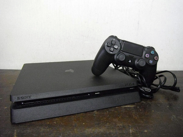 E169★PS4 本体 PlayStation4 ジェット・ブラック CUH-2200A 500GB 初期化済み 動作確認済み プレステ4 コントローラー付き 現状 中古品