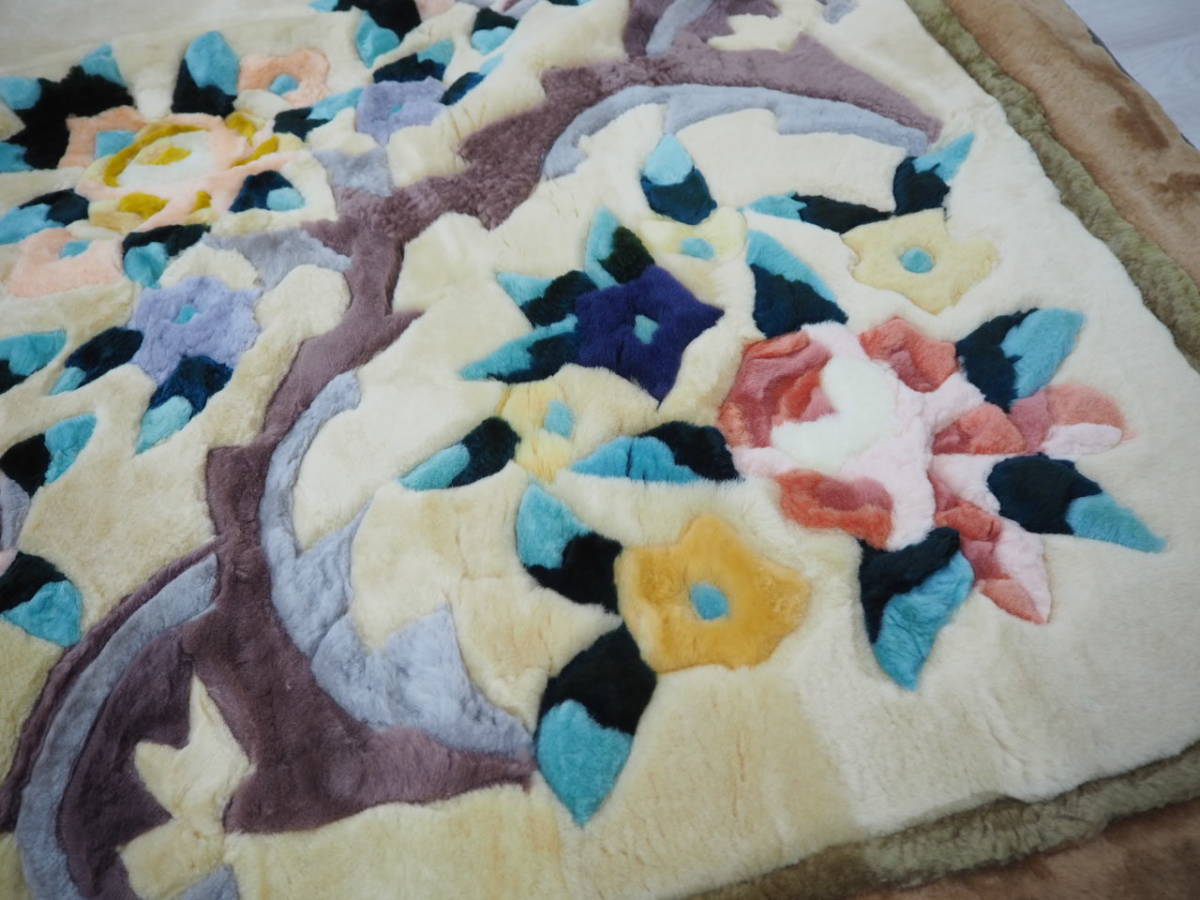 ムートンラグ・高品質オーストラリア産メリノ・約3畳用サイズ200