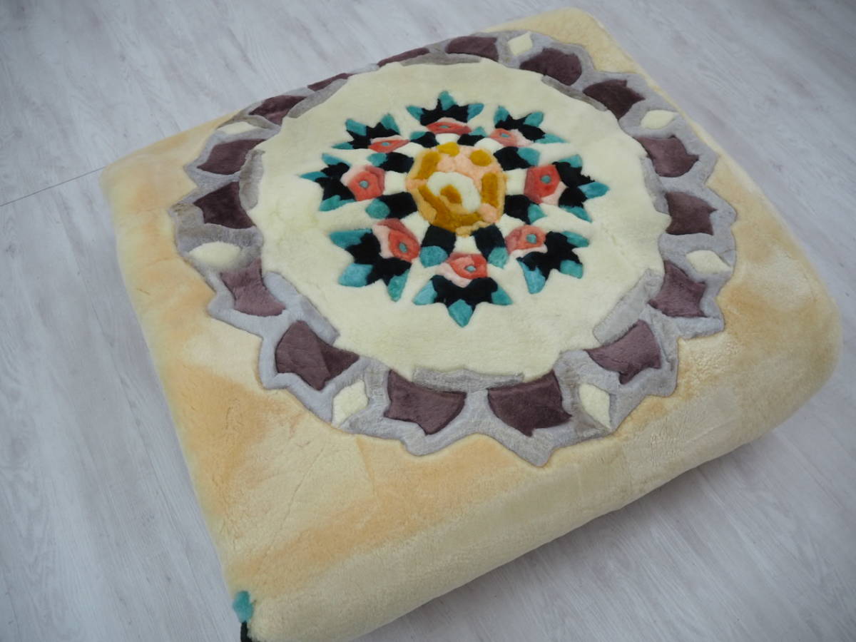 ムートンラグ・高品質オーストラリア産メリノ・約3畳用サイズ200