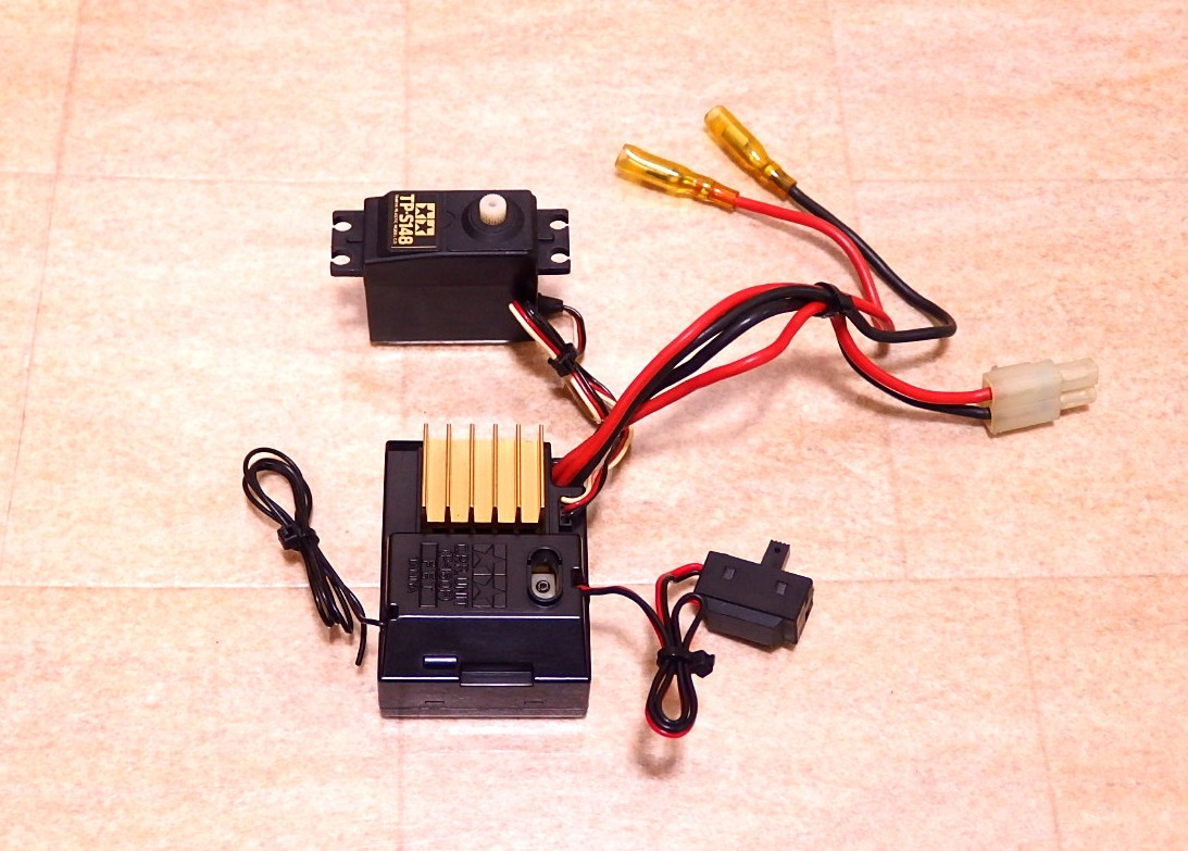 タミヤ C.P.R UNIT P-80F 受信機一体型アンプ サーボ、動作OK