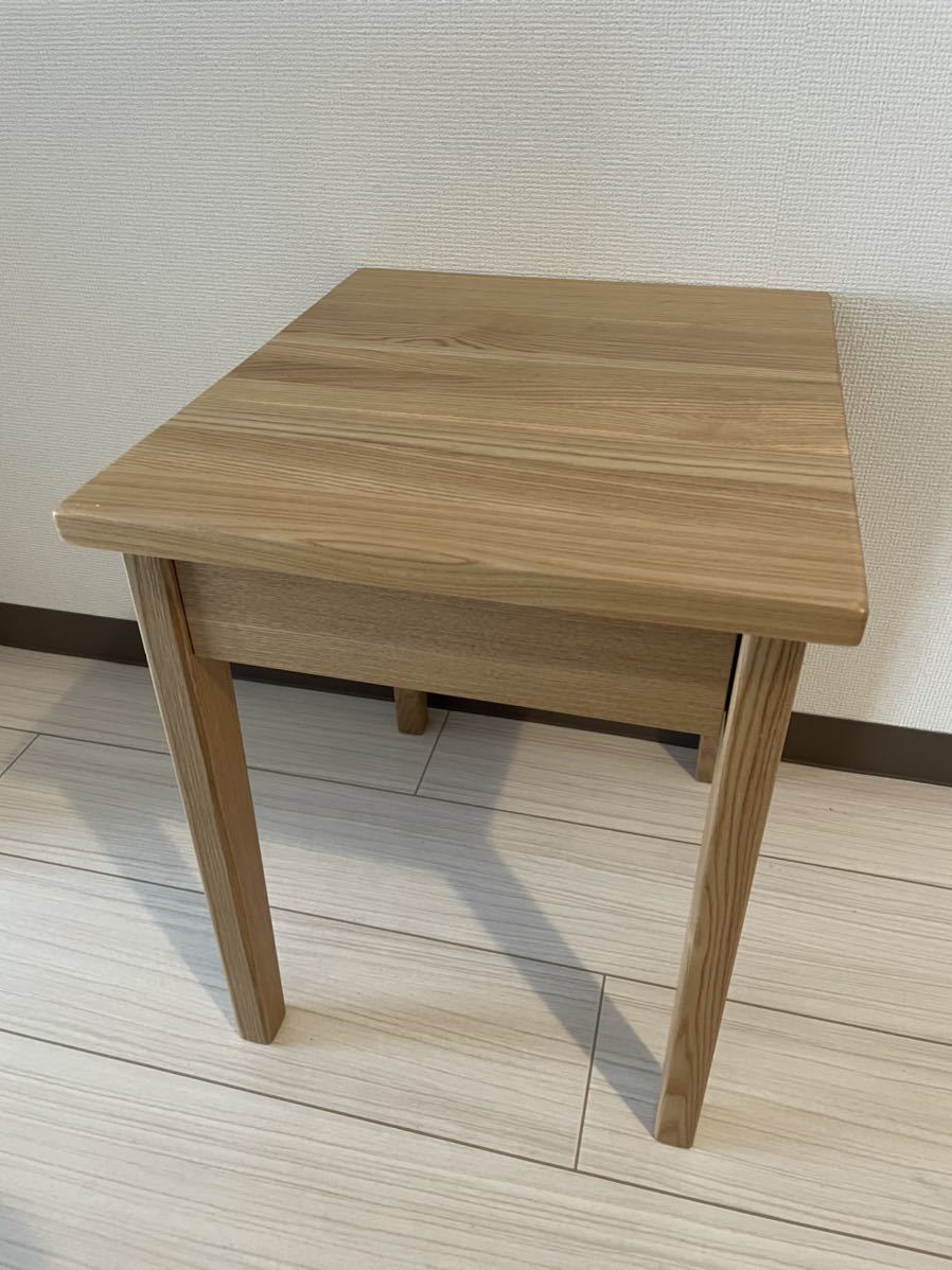 無印良品 サイドテーブル MUJI タモ材 廃盤タモ材 ベンチ 公式通販