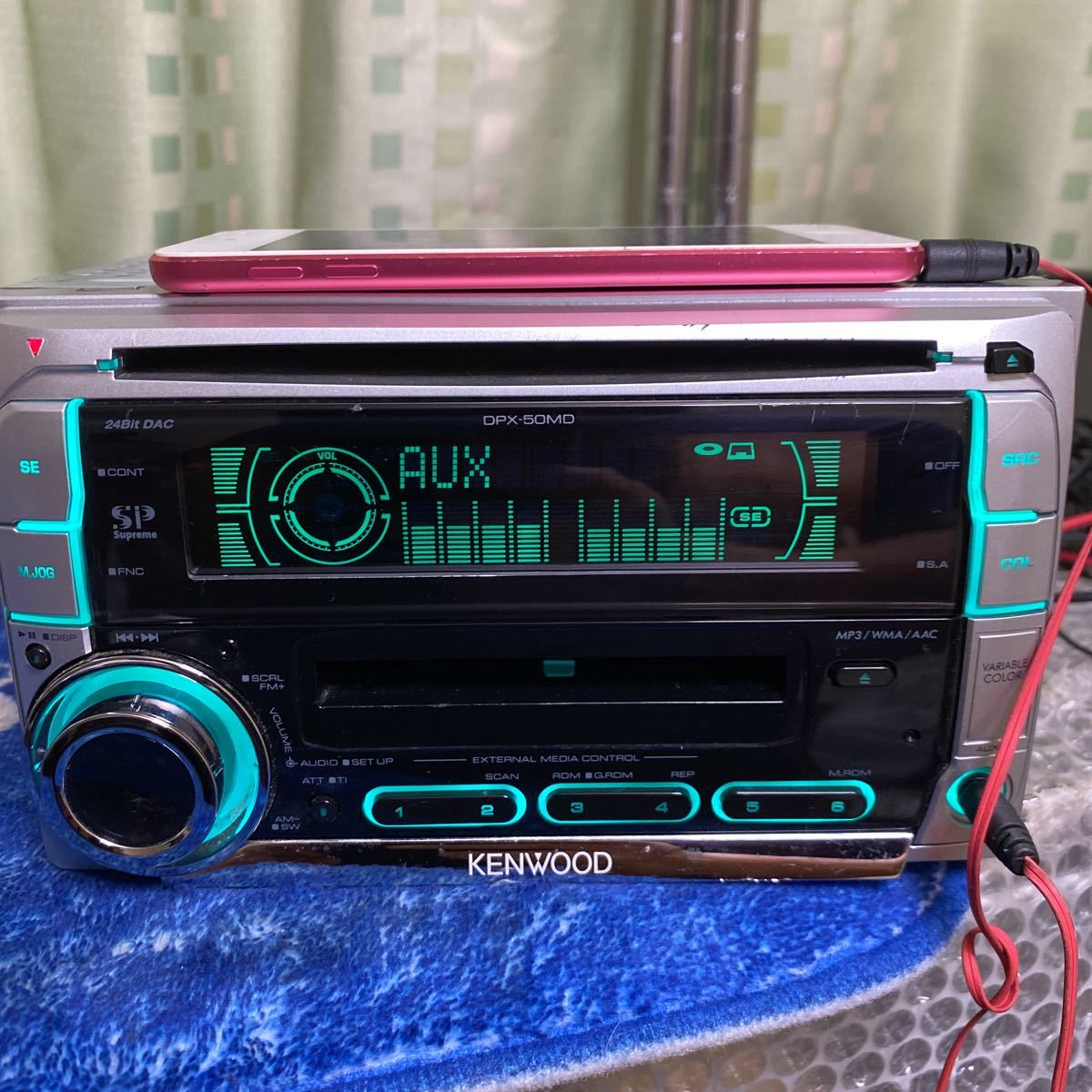 KENWOOD CD/MDプレーヤー　DPX-50MD AUX _3