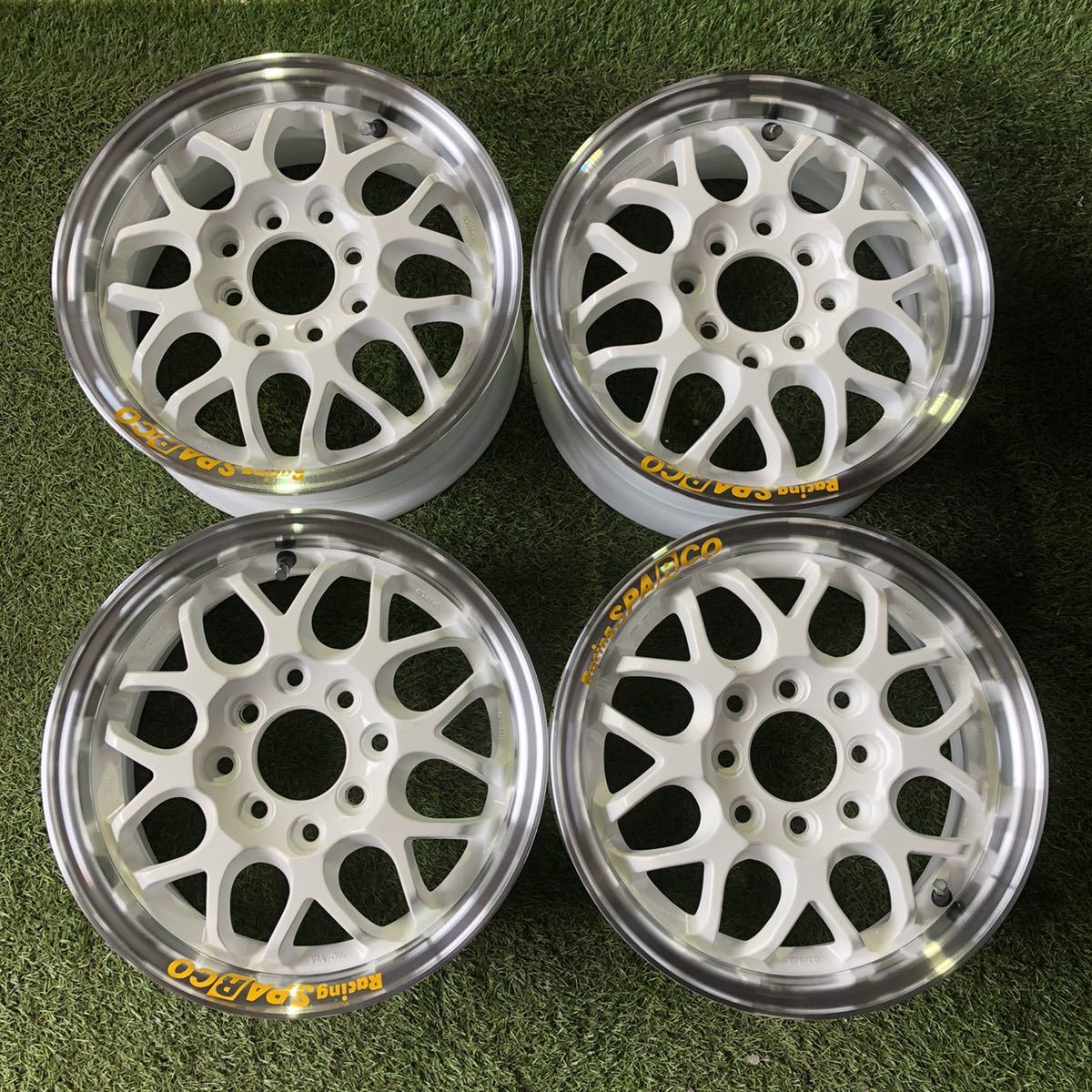 人気セール，低価 45270921 程度良好 Racing SPARCO 13インチ 13&times;5.0J ET 47 PCD100/114.3 ハブ径67 4穴 アルミホイール4本(社外品)｜売買されたオークション情報、yahooの商品情報をアーカイブ公開 - オークファン 4穴