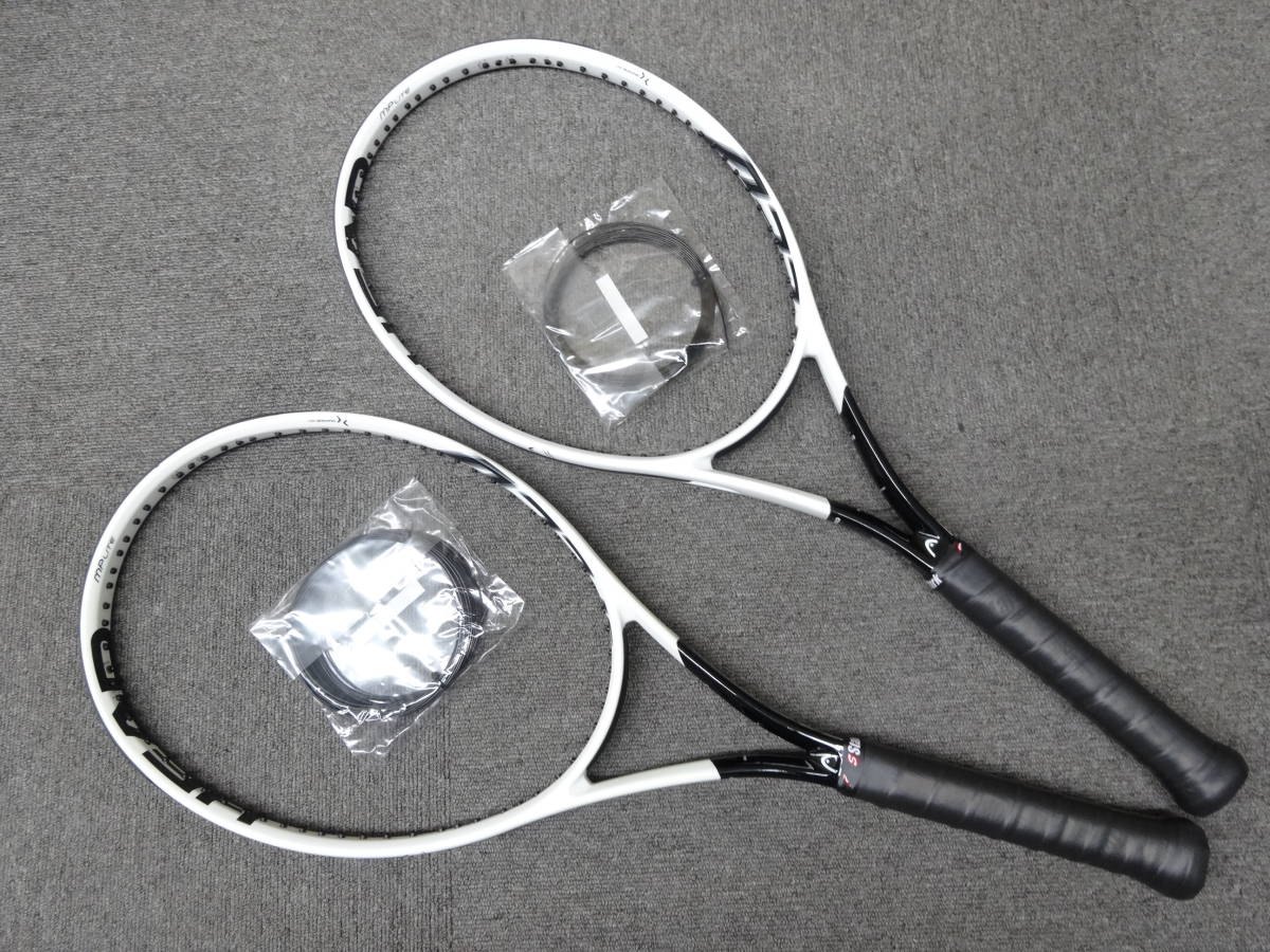 1399●中古品　ヘッド　３６０＋スピードMP LITE　G1×２本セット　ガット付（トアルソン：ポリエステルストリング)