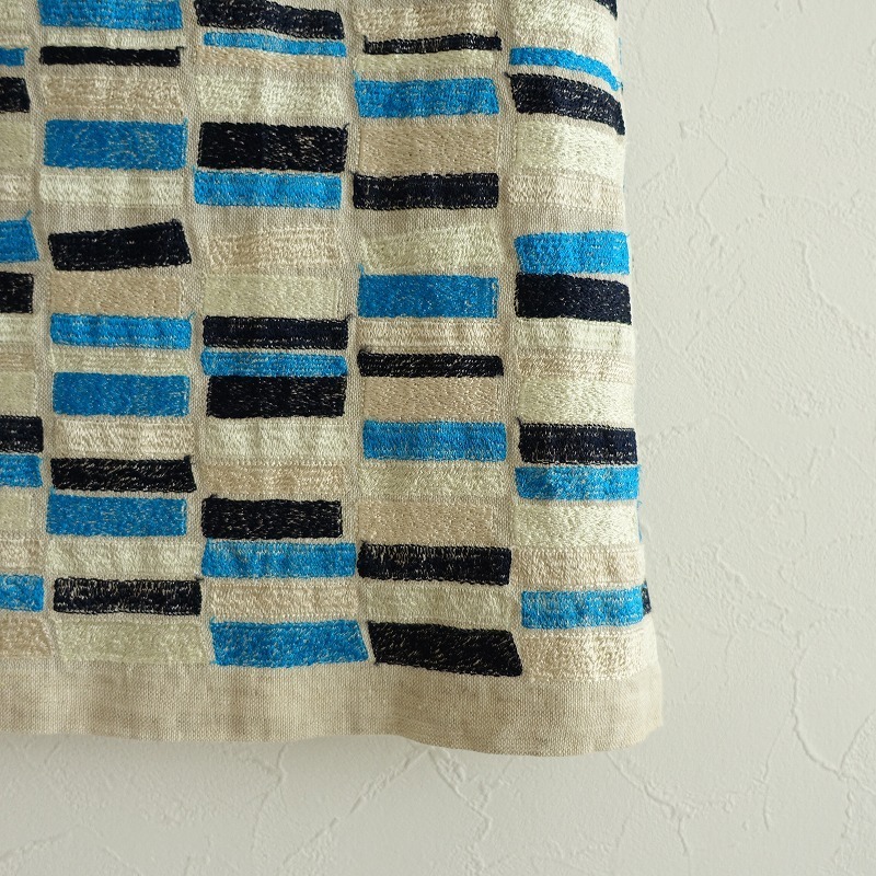 mina perhonen（スカート）のフリマアイテム一覧 ミナ 刺繍台形スカート ミナペルホネン クラシック ■ミナ mina *lakeスカート*麻リネン刺繍台形mina perhonen0422【12I12】