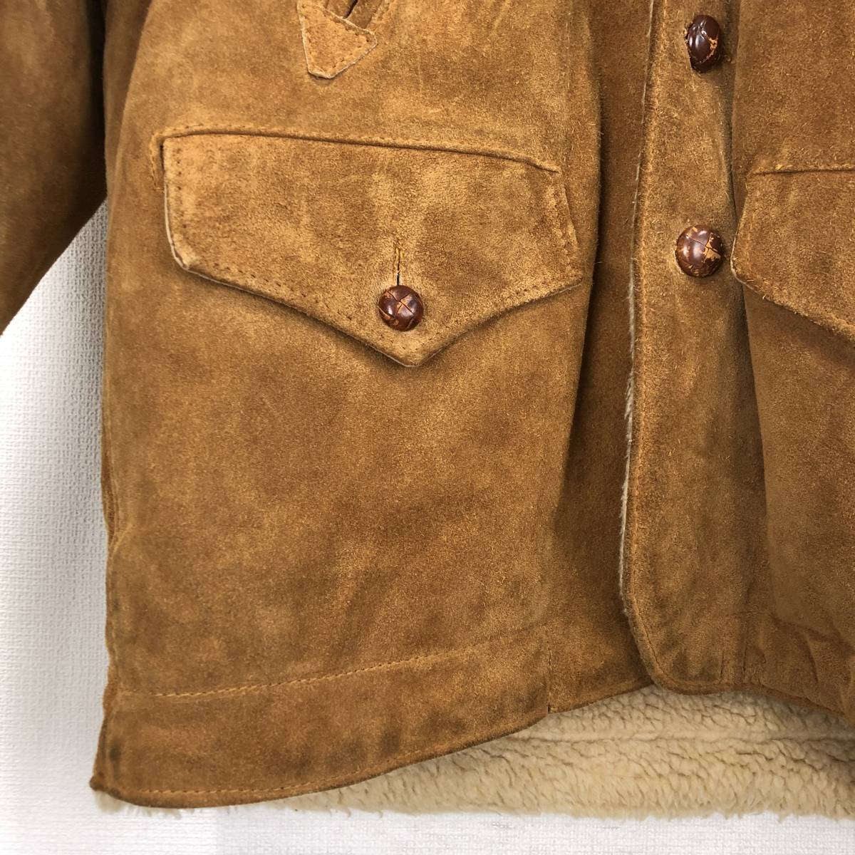 裏ボア WESTERN ショット スウェードレザー 0 古着の販売 Schott ショット 359 スウェード ランチコート レザー ランチャー 38 10089622