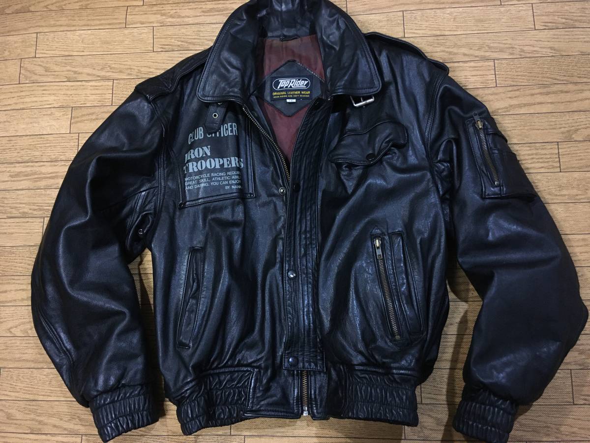 NANKAI TOP RIDER 牛革製 ライディングレザーJKT 良品 LLサイズ 身長