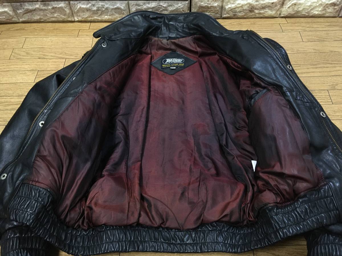 NANKAI TOP RIDER 牛革製 ライディングレザーJKT 良品 LLサイズ 身長