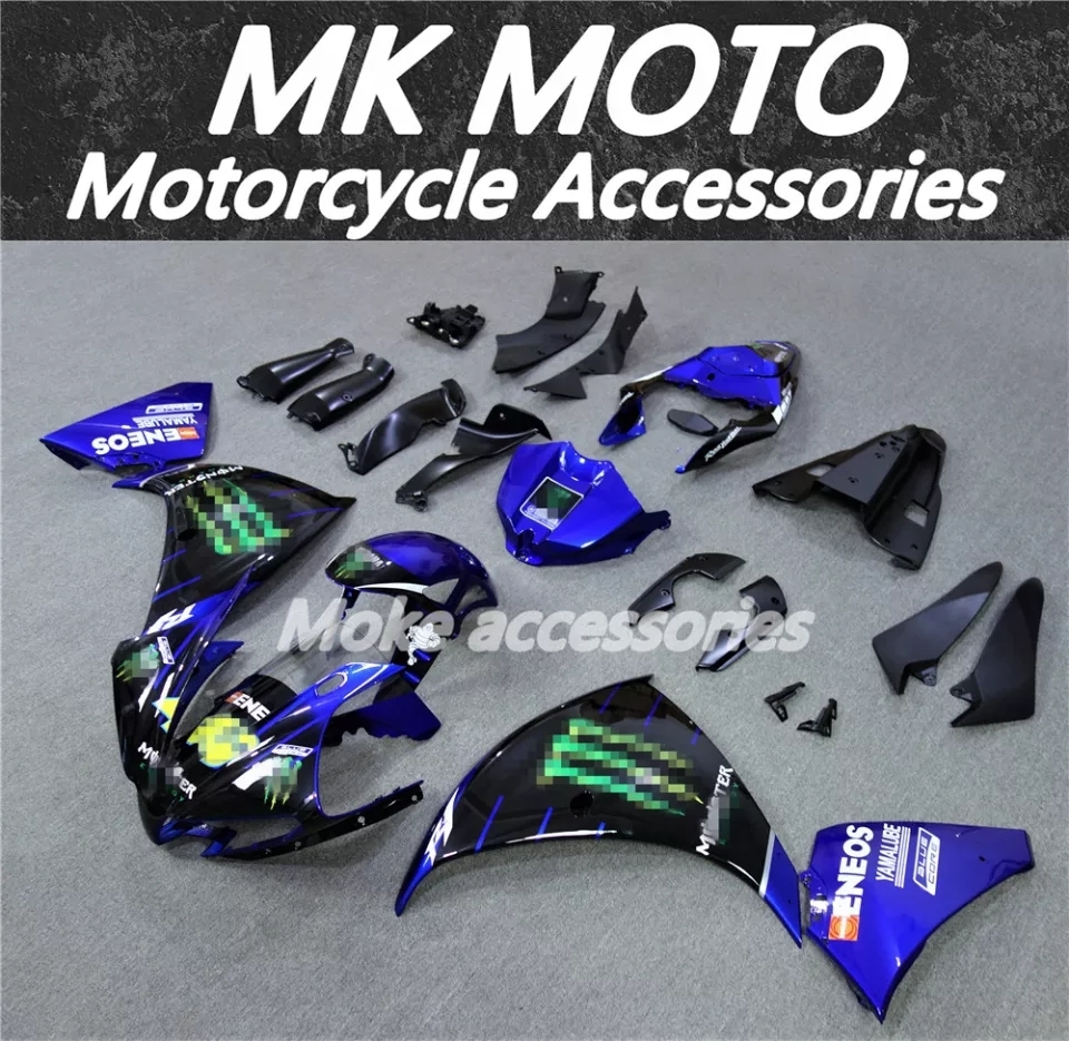 ヤマハ　YAMAHA　YZF-R1　モンスターエナジーフェアリングキット　カウルセット　2013 2014　高品質ABS　他年式製作可能 高品質，本物保証