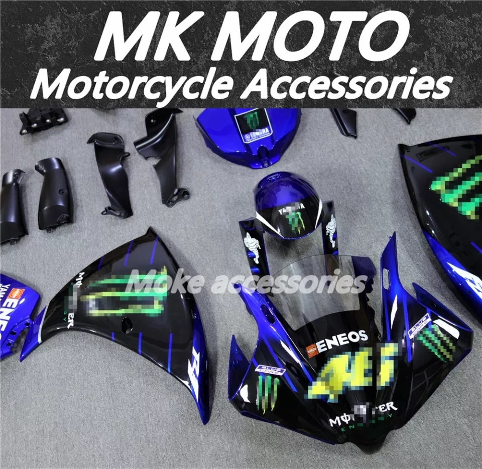 ヤマハ　YAMAHA　YZF-R1　モンスターエナジーフェアリングキット　カウルセット　2013 2014　高品質ABS　他年式製作可能 高品質，本物保証