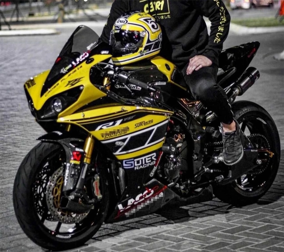 ヤマハ　YAMAHA　YZF-R1　モンスターエナジーフェアリングキット　カウルセット　2013 2014　高品質ABS　他年式製作可能 高品質，本物保証