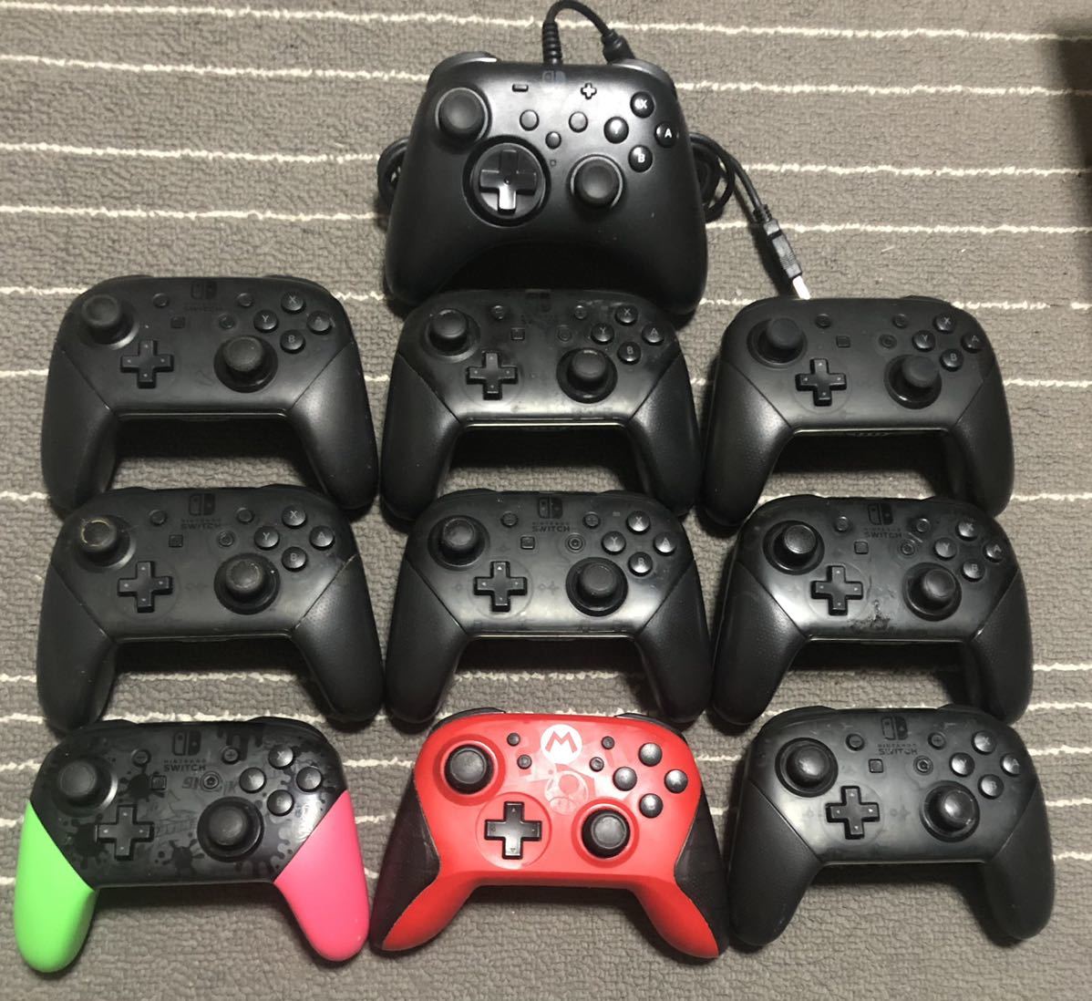 ジャンクNintendo Switch 任天堂スイッチコントローラー 10個