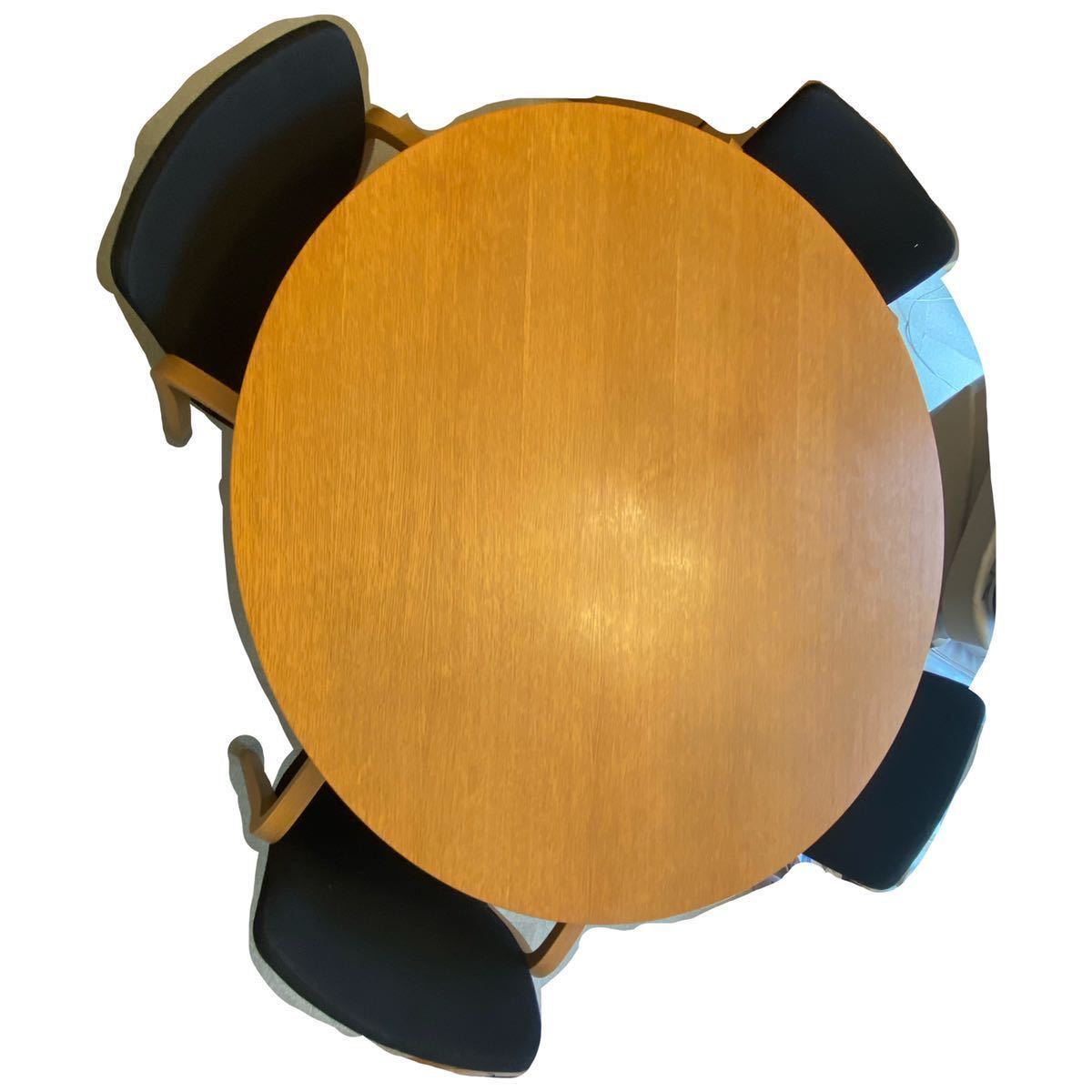 5点セットアルフレックス ダイニングテーブル&チェア arflex STATION CENTRO ラウンド 高級家具 イタリア 輸入デザイナー 大丸購入_6