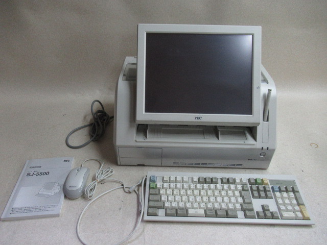 ☆ 1F 9643※保証有 東芝TEC テック事務コン 【SJ-5500】取説/キーボード/マウス付 ・祝10000！取引突破！