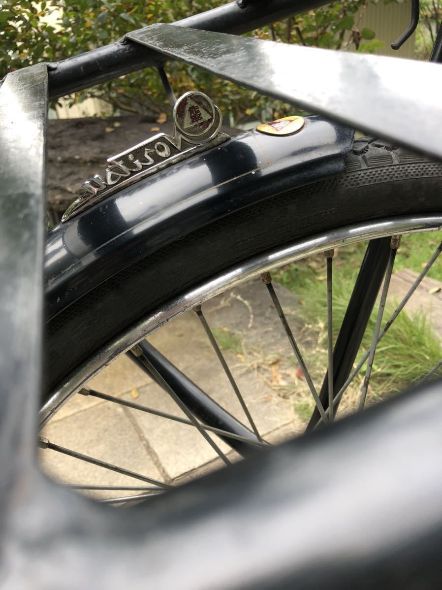 古い 仙台自転車 前荷台式重量物運搬実用車 能率オリジナル 前四三