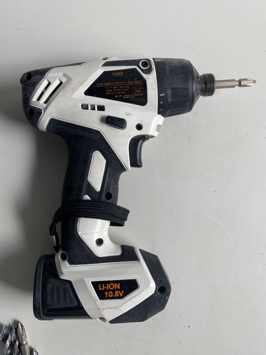 Cainz カインズ 10 8v 充電式ドリルドライバー Dd 108cz ビット ケース付き 電動工具 本体 売買されたオークション情報 Yahooの商品情報をアーカイブ公開 オークファン Aucfan Com