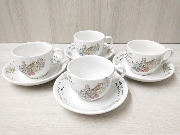 ピーターラビット ウェッジウッド WEDGWOOD カップ&amp;ソーサー Wedgwood ティーカップ | と 旧印字 (ウェッジウッド) 棗ウエッジウッド ピーターラビット☆カップ＆ソーサー2客 &frasl; - カップ＆ソーサー ティーカップ＆ソーサー