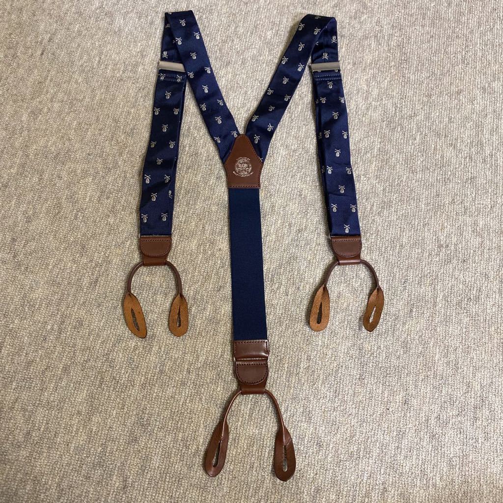 Ralph Lauren RUGBY ラルフローレン シルク スカル サスペンダー