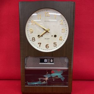 セイコー 掛け時計 レトロのYahoo!オークション(旧ヤフオク!)の相場