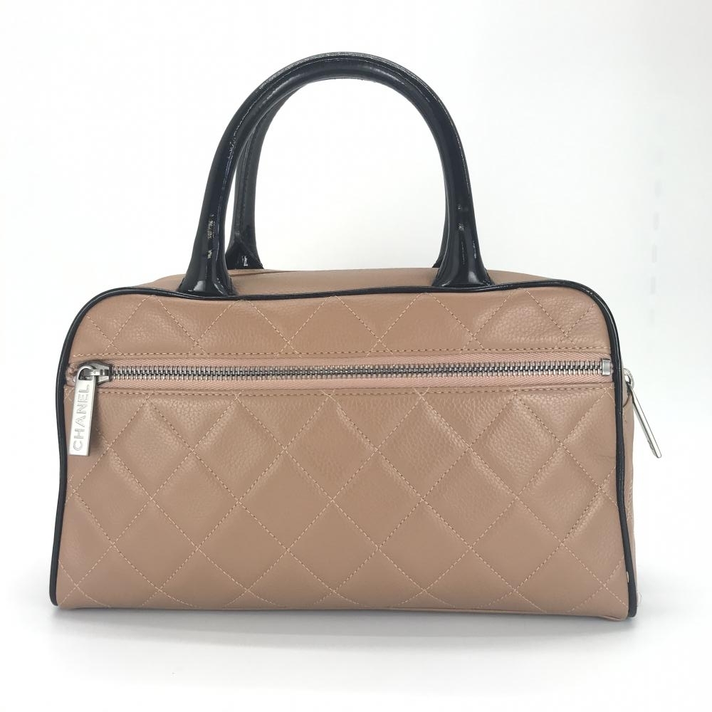 CHANEL シャネル マトラッセ ミニボストンバッグ ソフトキャビア CHANEL シャネル マトラッセ ミニボストンバッグ ソフトキャビア