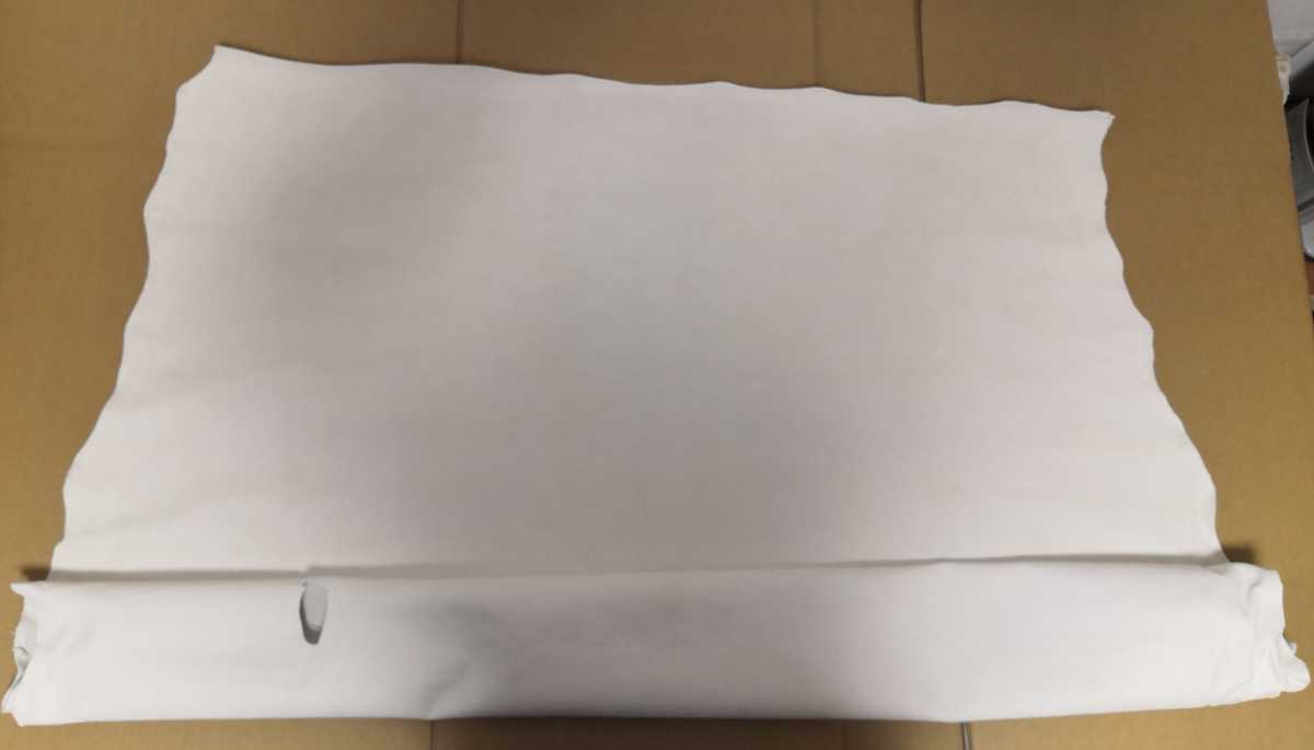 売り切り！ベロア　生地　ホワイト_2