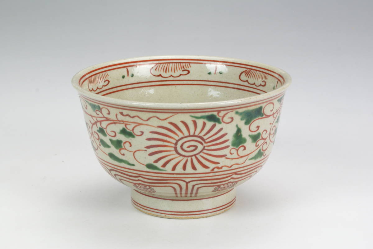 T979 茶碗 『安南写 七賢人絵』『膳所焼』『淡海ぜぜ陽炎園 造』共