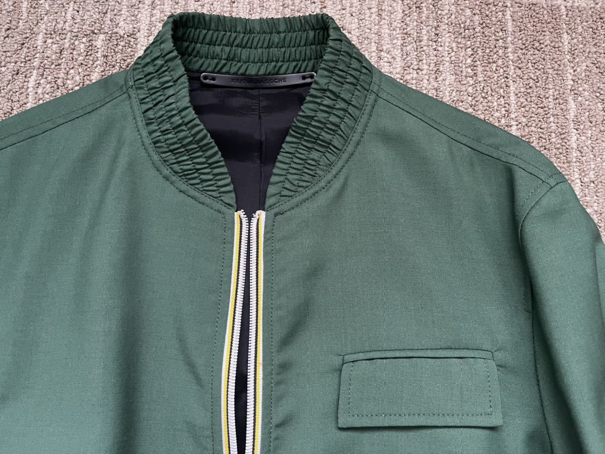 KRIS VAN ASSCHE ブルゾン ジャケット 46 グリーン クリスヴァンアッシュ / 元 ディオールオム ベルルッティ デザイナー