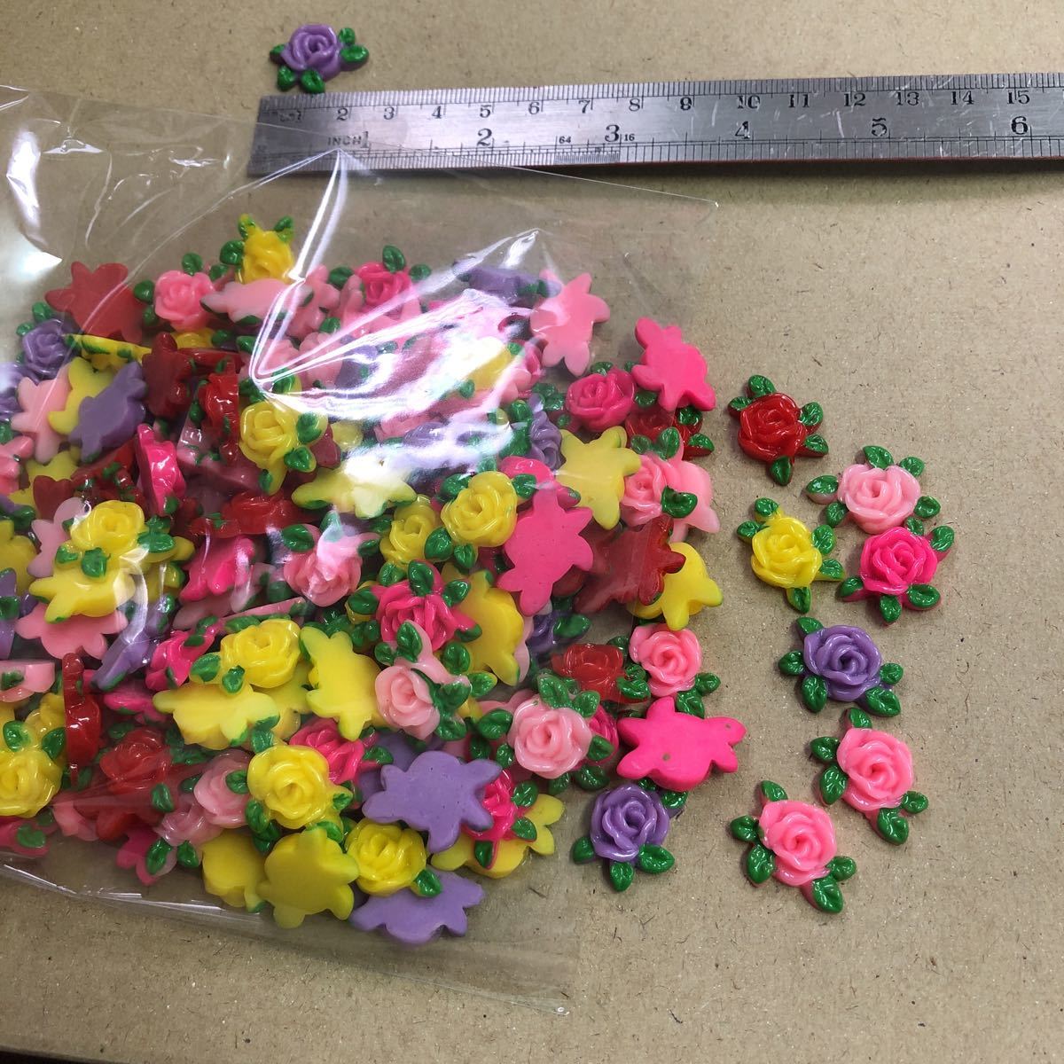 プラパーツ 薔薇 大量 まとめ売り 200個 MIX_1