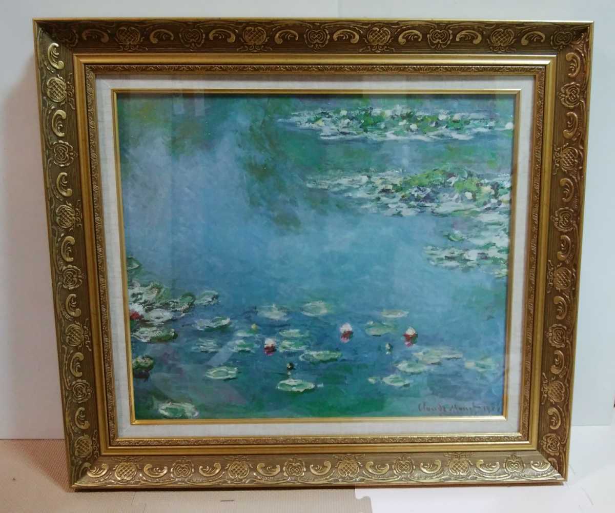 クロード・モネ【睡蓮 1906】 10号サイズ 立体複製名画 美術品
