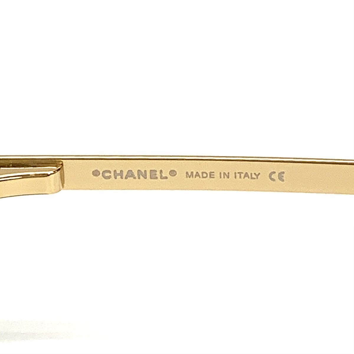 ◇CHANEL シャネル ラインストーン ココマーク サングラス BR GP
