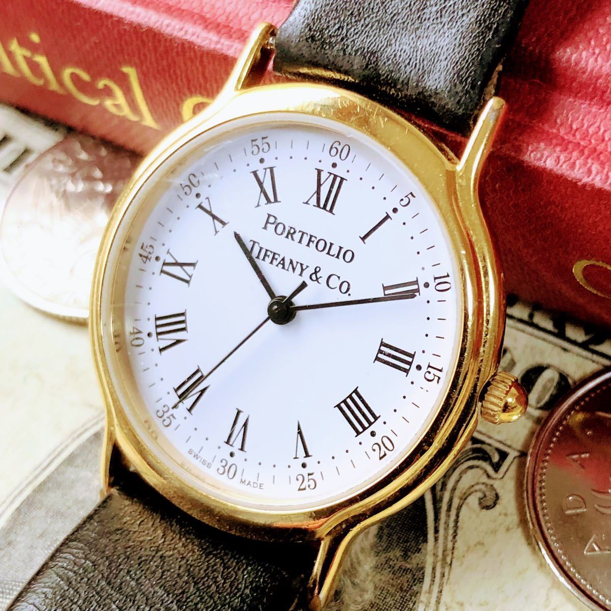 Tiffany & Co. 腕時計 アナログ クォーツ 1645【売切り特価！】メンズ 腕時計 クォーツ 動作良好 アナログ